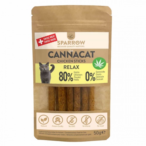 CannaCat Chicken Sticks mit CBD